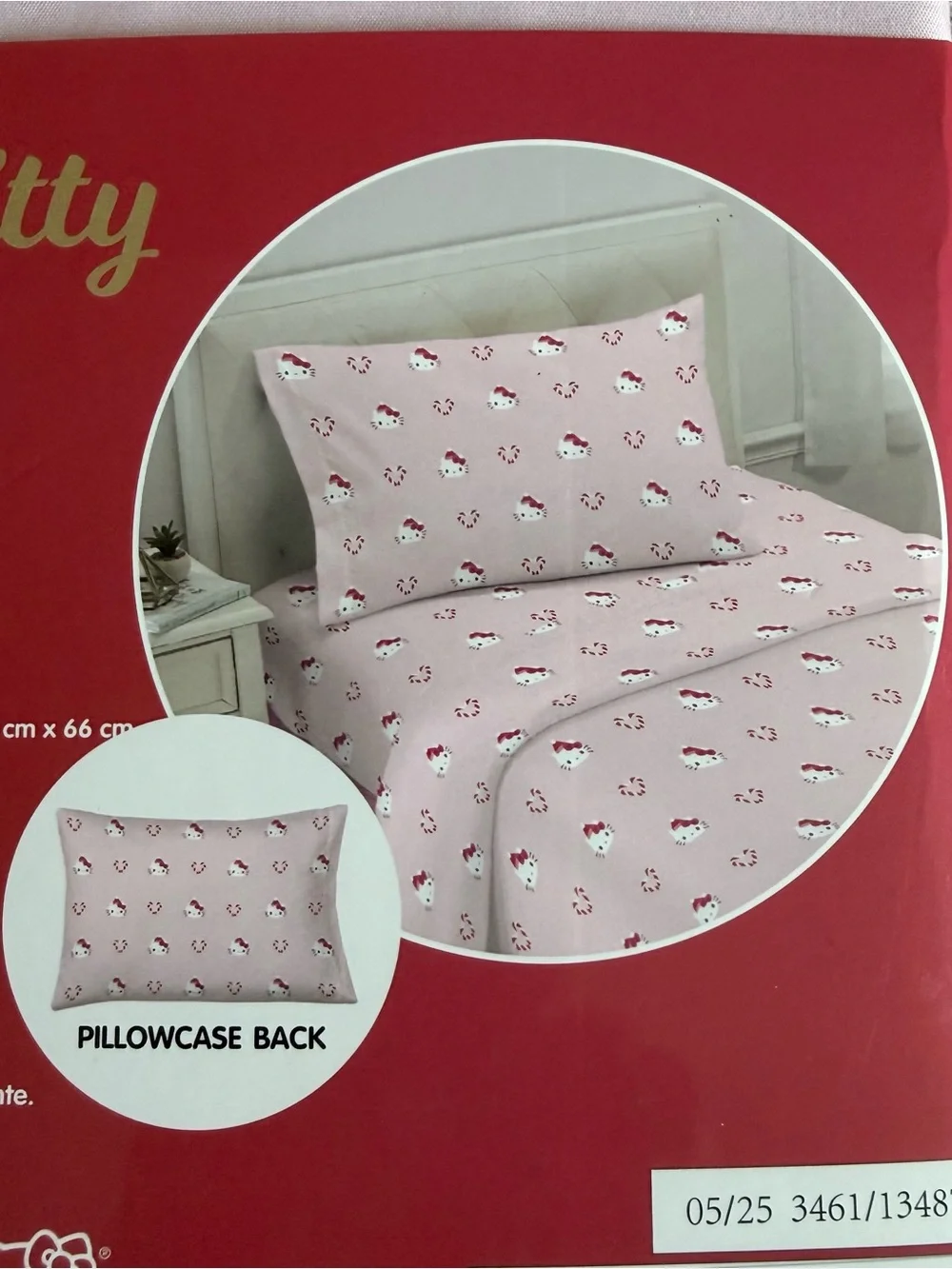 NWT Hello Kitty Holiday twin sheet set
